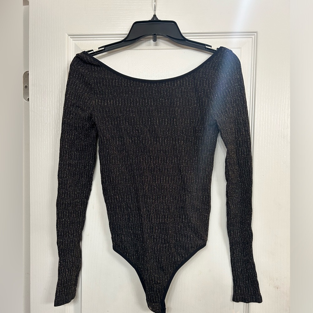 Body suite black with gold specs